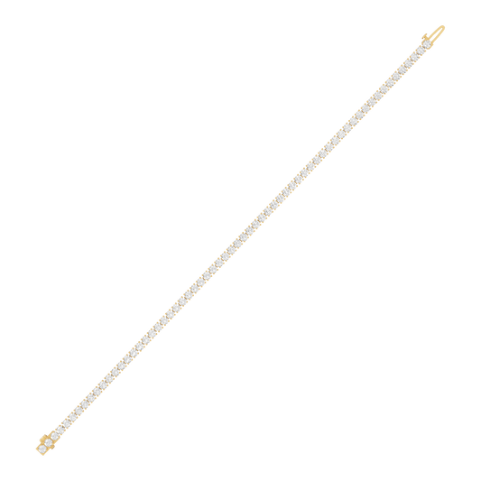 Yellow Gold-Eternal - Lab-Grown Diamond Bracelet_view=TOP