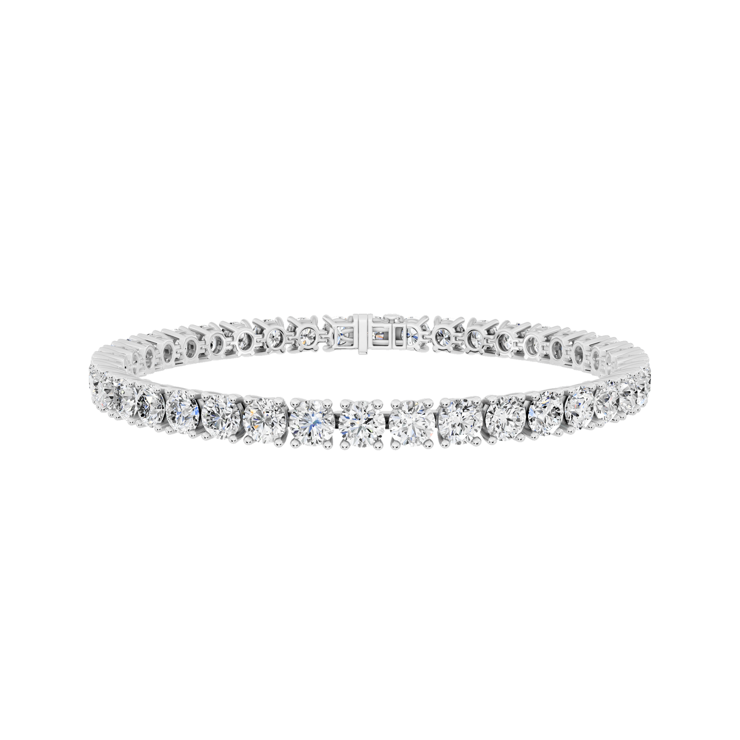 White Gold-Harmony - Lab-Grown Diamond Bracelet_view=3DH