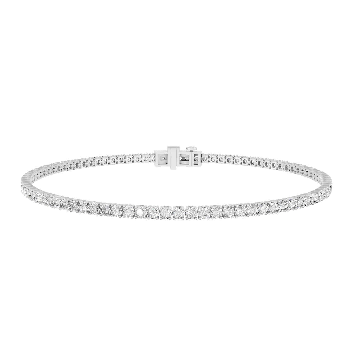White Gold-Memoir - Lab-Grown Diamond Bracelet_view=3DH