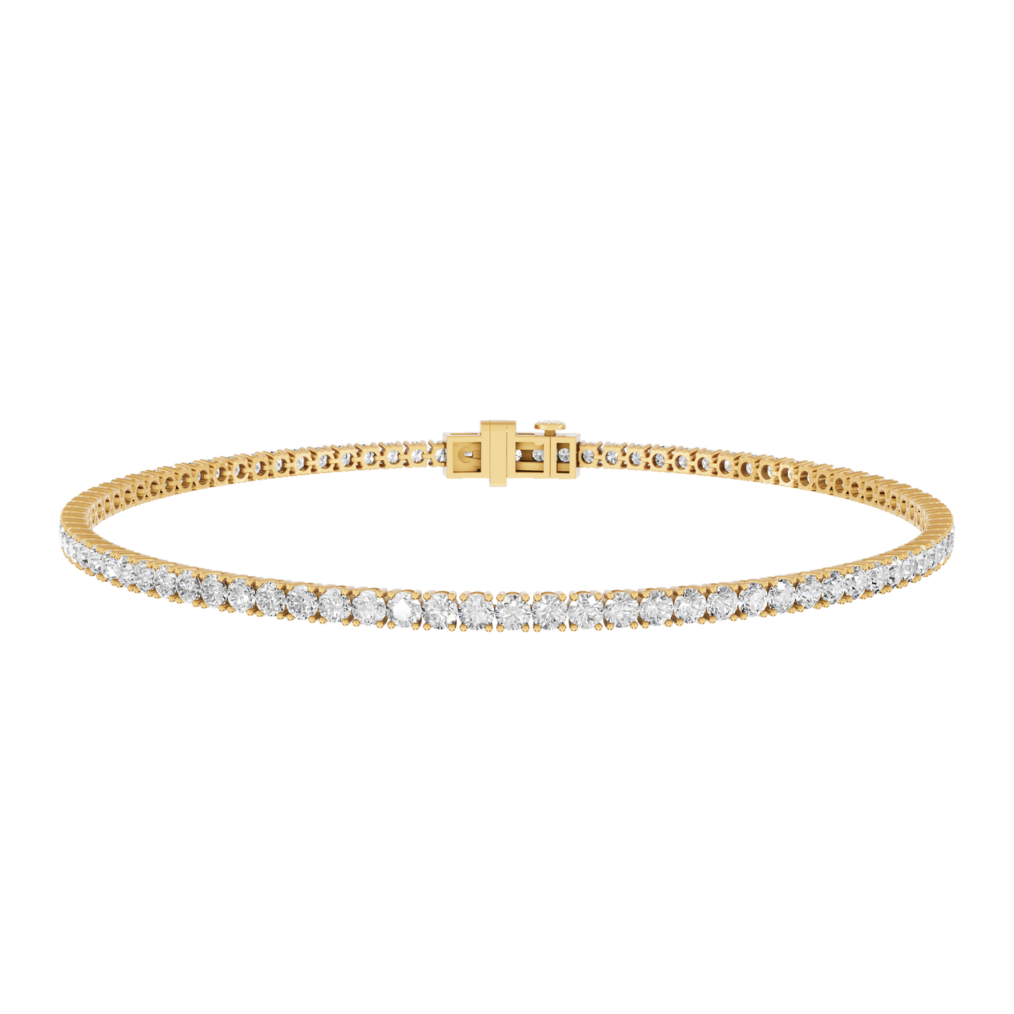 Yellow Gold-Memoir - Lab-Grown Diamond Bracelet_view=3DH