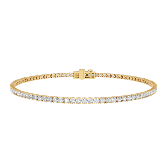 Yellow Gold-Memoir - Lab-Grown Diamond Bracelet_view=3DH