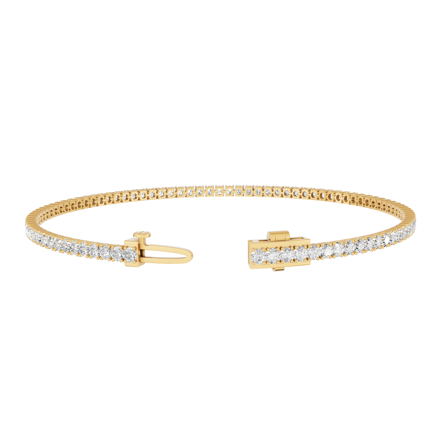 Yellow Gold-Memoir - Lab-Grown Diamond Bracelet_view=OPEN