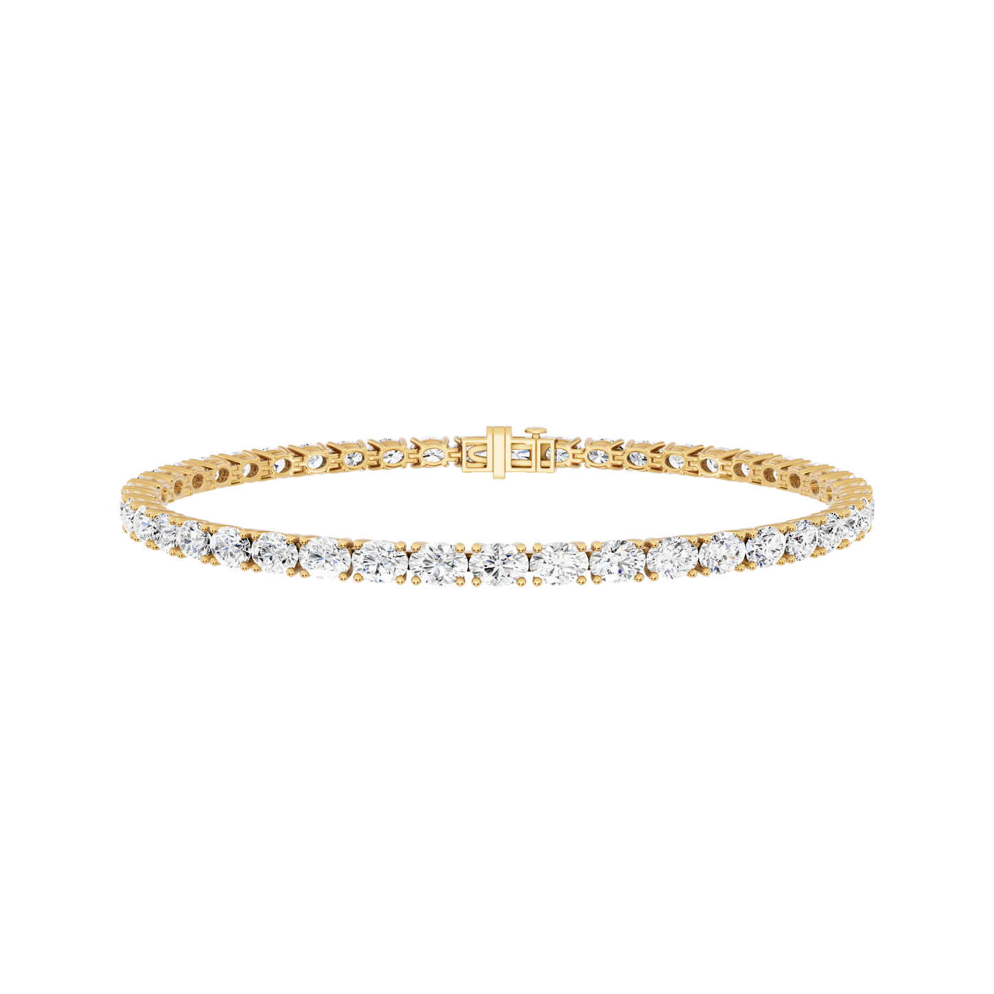 Yellow Gold-Solstice - Lab-Grown Diamond Bracelet_view=3DH