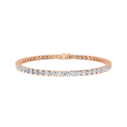 Pink Gold-Dynasty - Lab-Grown Diamond Bracelet_view=3DH OPEN