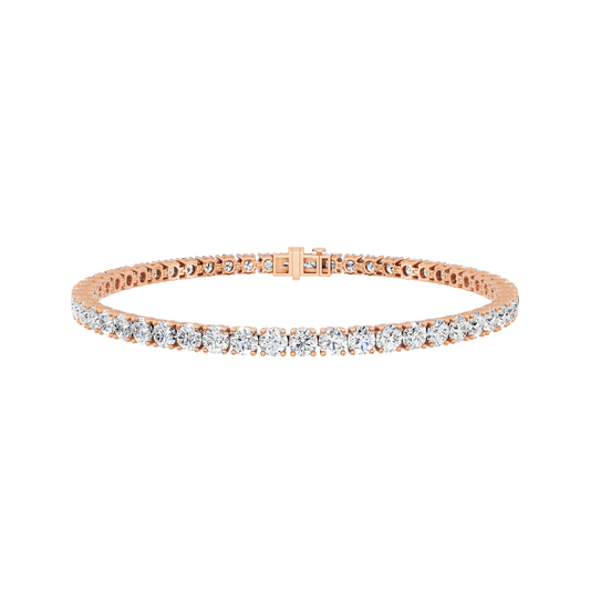 Pink Gold-Dynasty - Lab-Grown Diamond Bracelet_view=3DH OPEN