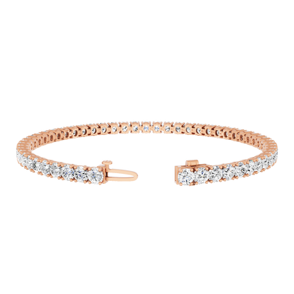Pink Gold-Dynasty - Lab-Grown Diamond Bracelet_view=OPEN