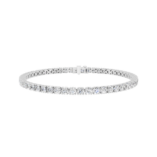 White Gold-Dynasty - Lab-Grown Diamond Bracelet_view=3DH