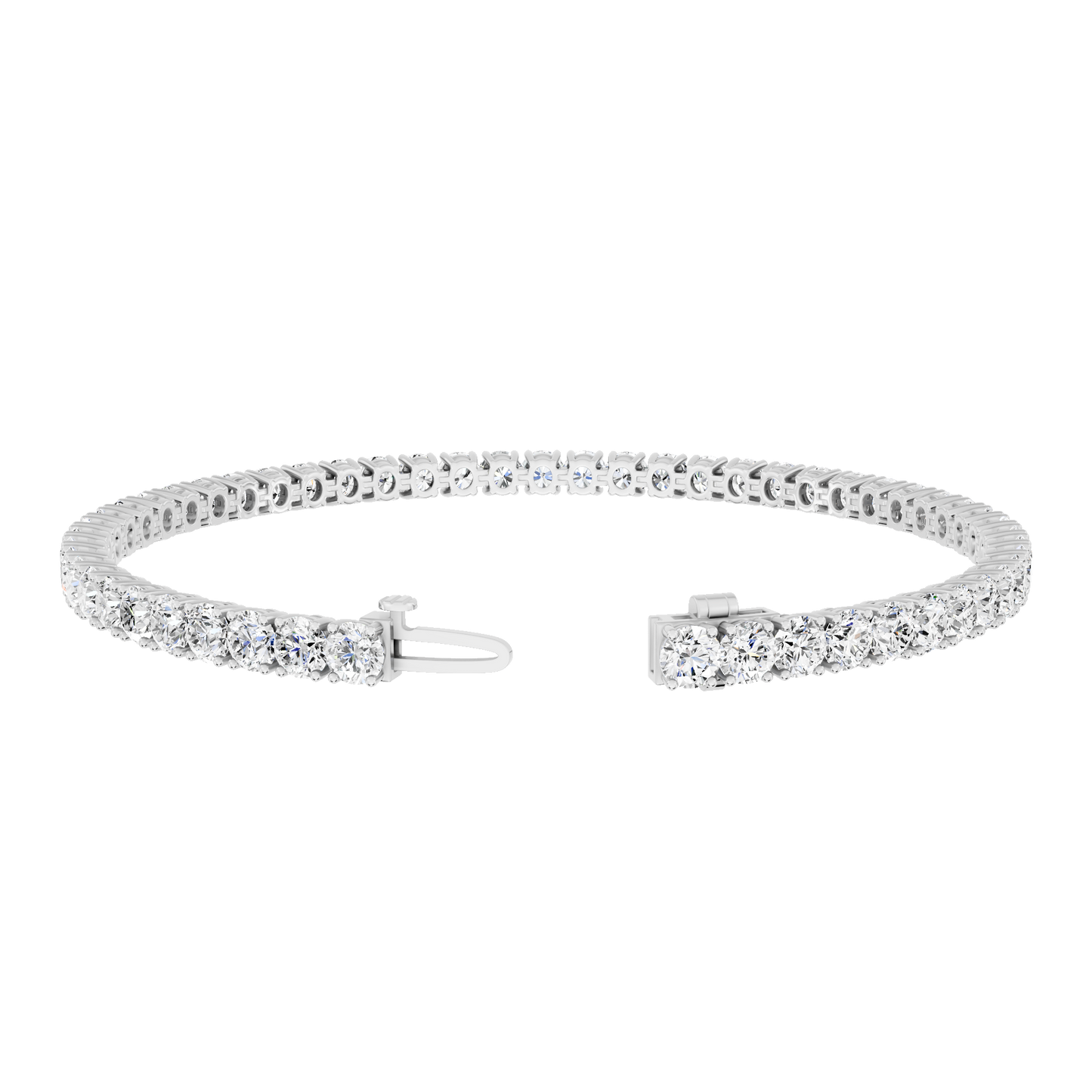 White Gold-Dynasty - Lab-Grown Diamond Bracelet_view=OPEN