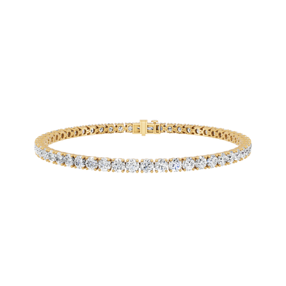 Yellow Gold-Dynasty - Lab-Grown Diamond Bracelet_view=3DH