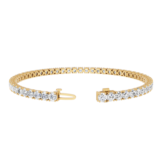 Yellow Gold-Dynasty - Lab-Grown Diamond Bracelet_view=OPEN