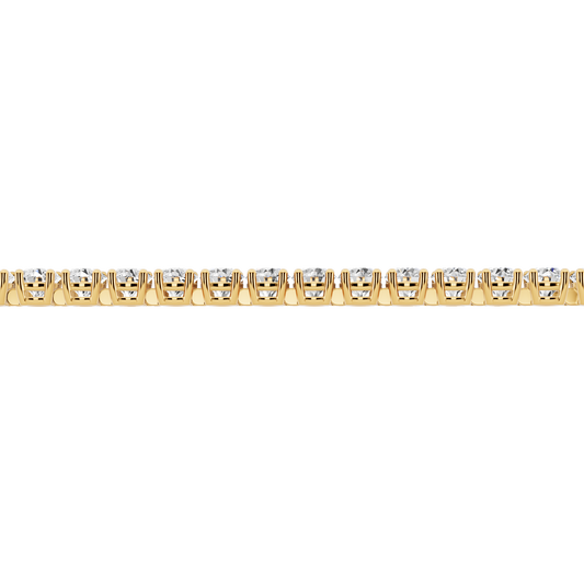 Yellow Gold-Dynasty - Lab-Grown Diamond Bracelet_view=SIDE