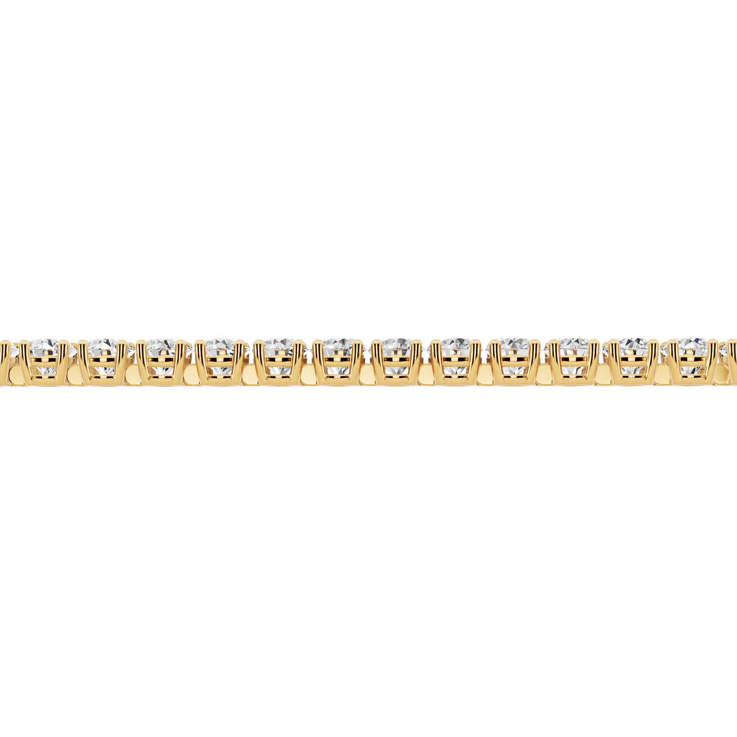 Yellow Gold-Dynasty - Lab-Grown Diamond Bracelet_view=SIDE