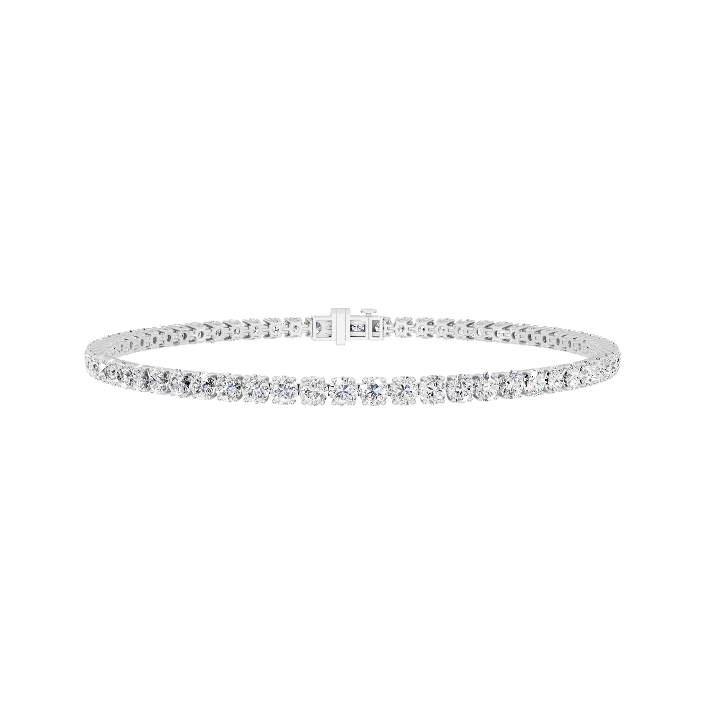 White Gold-Archive - Lab-Grown Diamond Bracelet_view=3DH