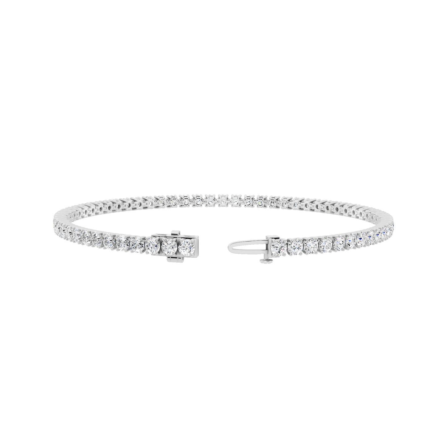 White Gold-Archive - Lab-Grown Diamond Bracelet_view=OPEN