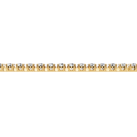 Yellow Gold-Archive - Lab-Grown Diamond Bracelet_view=SIDE
