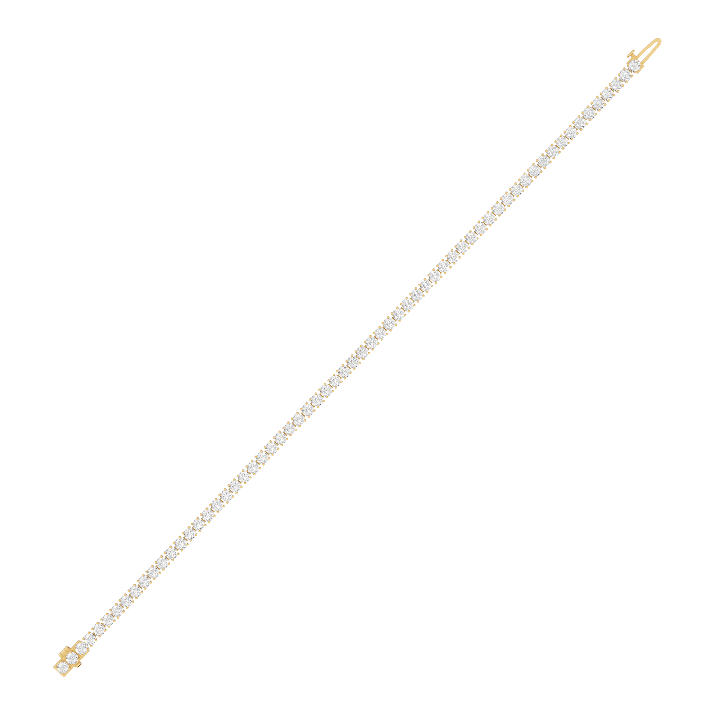 Yellow Gold-Archive - Lab-Grown Diamond Bracelet_view=TOP