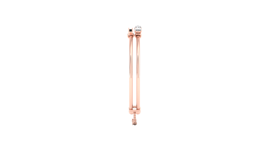 Pink Gold-Lunar Cascade Lab-Grown Diamond Bangle_view=SIDE