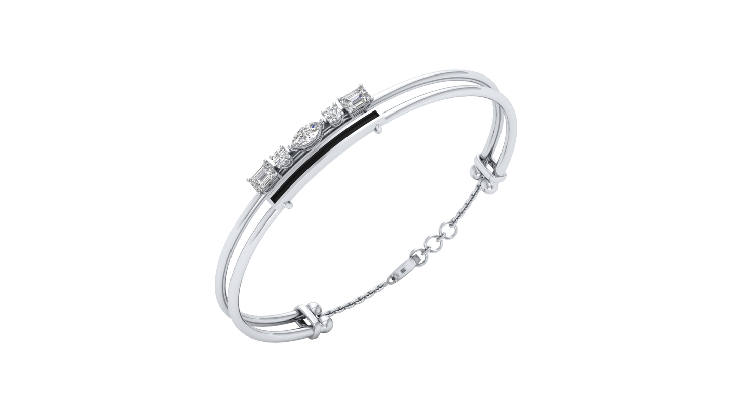 White Gold-Lunar Cascade Lab-Grown Diamond Bangle_view=3DV