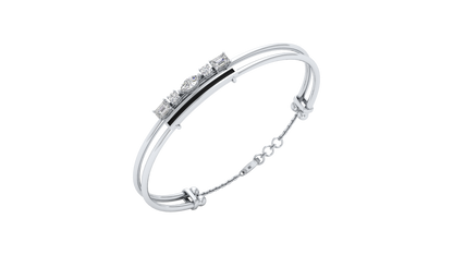 White Gold-Lunar Cascade Lab-Grown Diamond Bangle_view=3DV