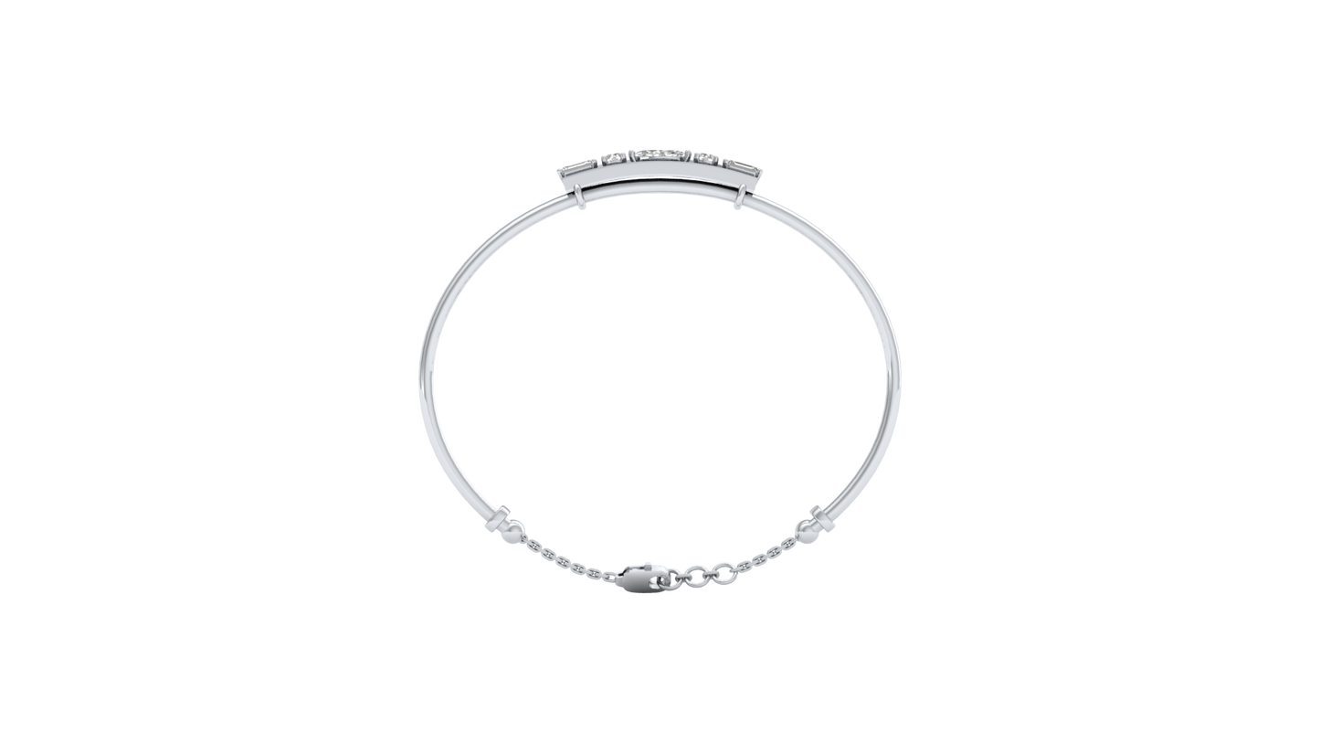 White Gold-Lunar Cascade Lab-Grown Diamond Bangle_view=FRONT