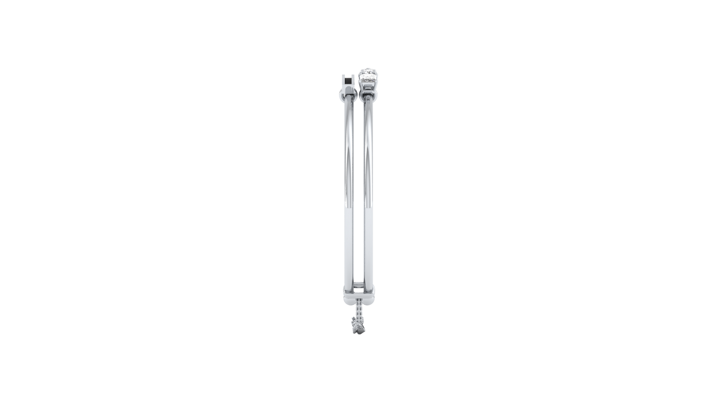 White Gold-Lunar Cascade Lab-Grown Diamond Bangle_view=SIDE