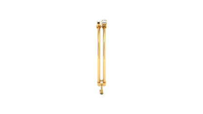 Yellow Gold-Lunar Cascade Lab-Grown Diamond Bangle_view=SIDE