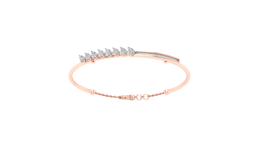 Pink Gold-Milky Way Lab-Grown Diamond Bangle_view=3DH