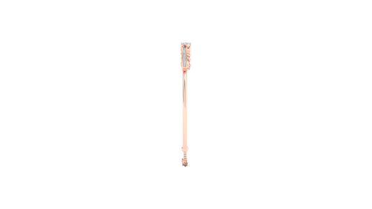 Pink Gold-Milky Way Lab-Grown Diamond Bangle_view=SIDE