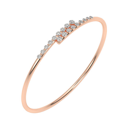 Pink Gold-Lumina Lab-Grown Diamond Flexible Bangle_view=3DV