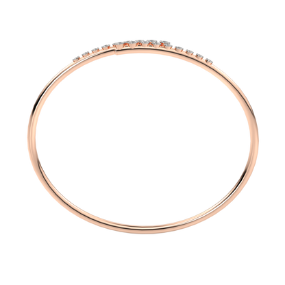 Pink Gold-Lumina Lab-Grown Diamond Flexible Bangle_view=FRONT