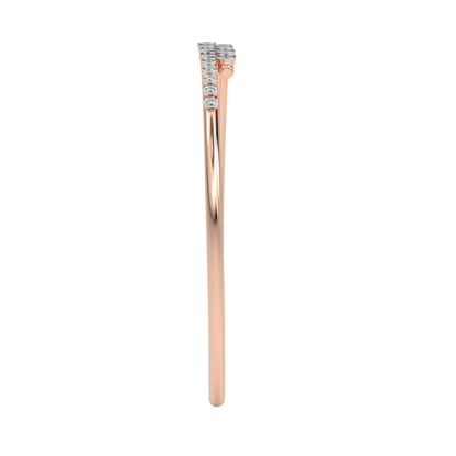 Pink Gold-Lumina Lab-Grown Diamond Flexible Bangle_view=SIDE