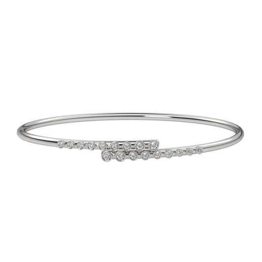 White Gold-Lumina Lab-Grown Diamond Flexible Bangle_view=3DH