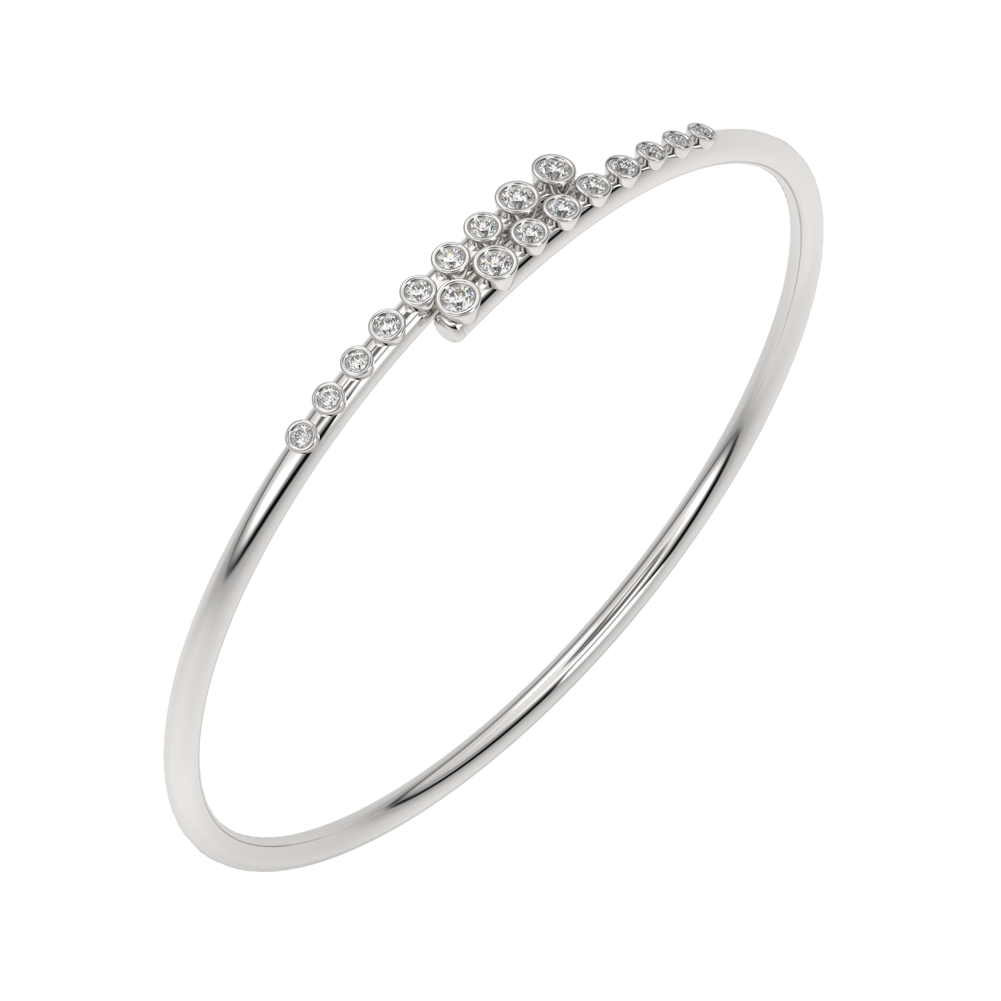 White Gold-Lumina Lab-Grown Diamond Flexible Bangle_view=3DV