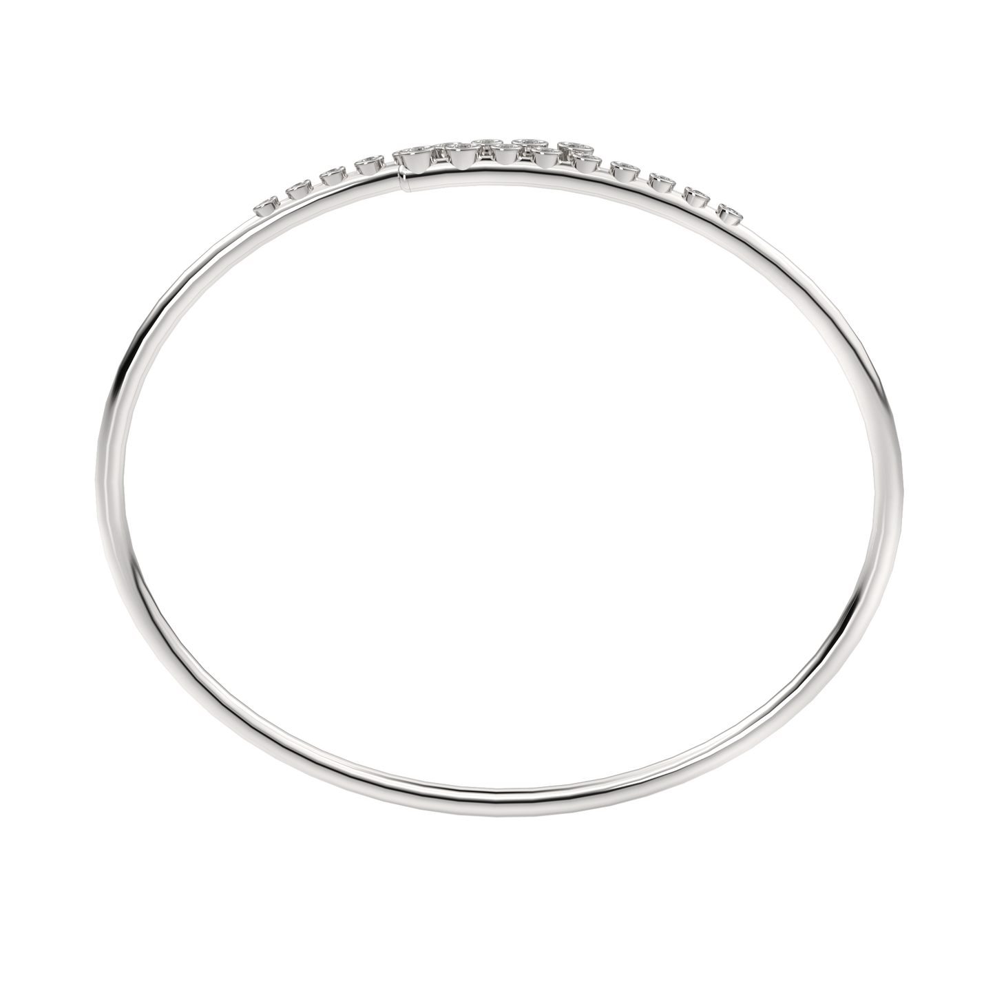 White Gold-Lumina Lab-Grown Diamond Flexible Bangle_view=FRONT
