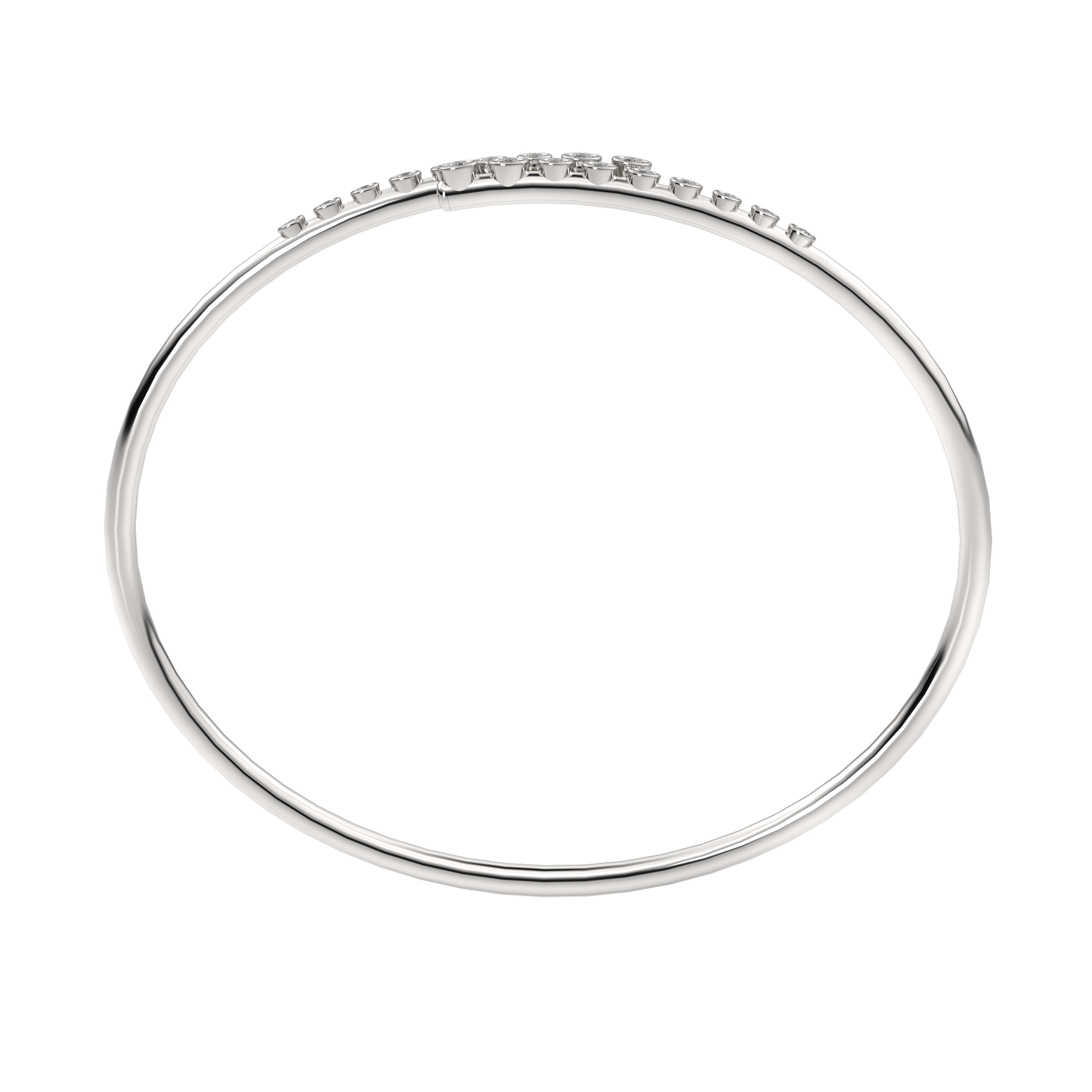 White Gold-Lumina Lab-Grown Diamond Flexible Bangle_view=FRONT
