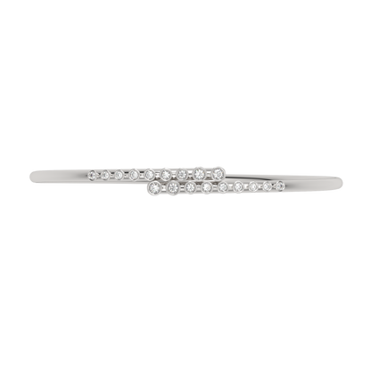 White Gold-Lumina Lab-Grown Diamond Flexible Bangle_view=TOP