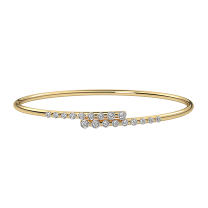 Yellow Gold-Lumina Lab-Grown Diamond Flexible Bangle_view=3DH