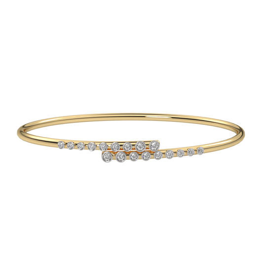 Yellow Gold-Lumina Lab-Grown Diamond Flexible Bangle_view=3DH