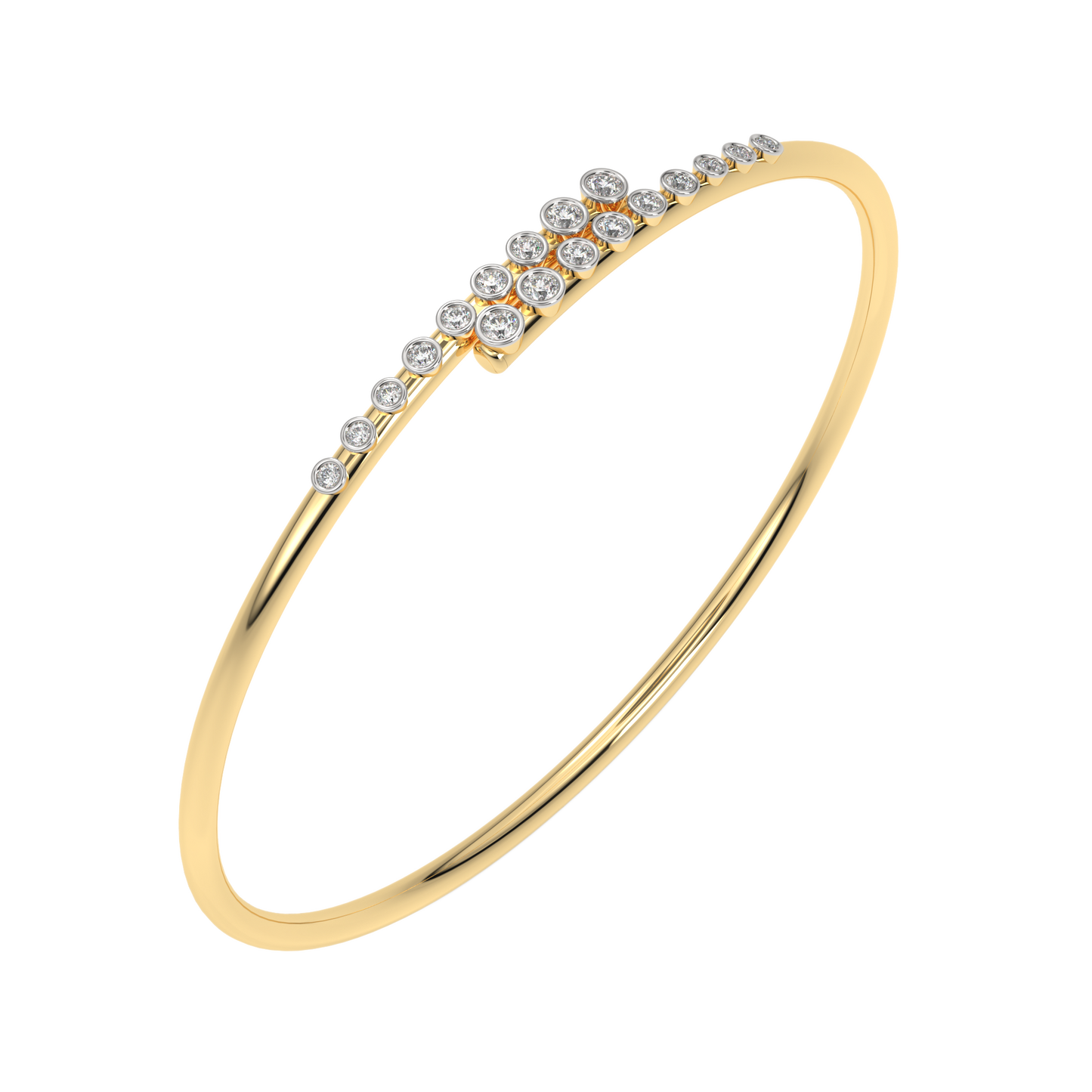 Yellow Gold-Lumina Lab-Grown Diamond Flexible Bangle_view=3DV