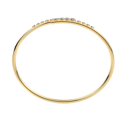 Yellow Gold-Lumina Lab-Grown Diamond Flexible Bangle_view=FRONT