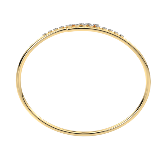 Yellow Gold-Lumina Lab-Grown Diamond Flexible Bangle_view=FRONT