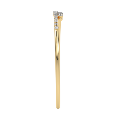 Yellow Gold-Lumina Lab-Grown Diamond Flexible Bangle_view=SIDE