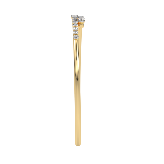 Yellow Gold-Lumina Lab-Grown Diamond Flexible Bangle_view=SIDE