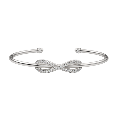 White Gold-Twilight Lab-Grown Diamond Flexible Bangle_view=3DH