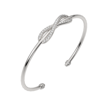 White Gold-Twilight Lab-Grown Diamond Flexible Bangle_view=3DV