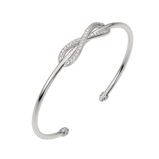 White Gold-Twilight Lab-Grown Diamond Flexible Bangle_view=3DV