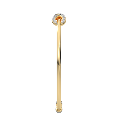 Yellow Gold-Twilight Lab-Grown Diamond Flexible Bangle_view=SIDE