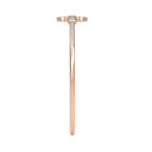 Pink Gold-Solstice Sleek Lab-Grown Diamond Flexible Bangle_view=SIDE