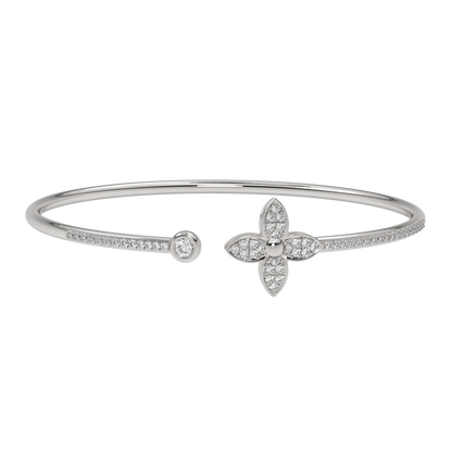 White Gold-Solstice Sleek Lab-Grown Diamond Flexible Bangle_view=3DH