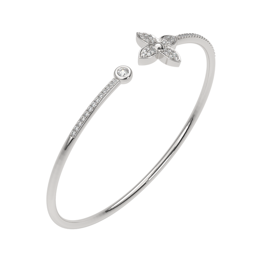 White Gold-Solstice Sleek Lab-Grown Diamond Flexible Bangle_view=3DV